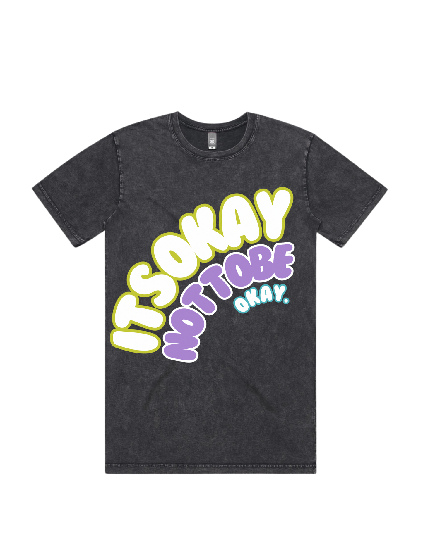 COAL It's Okay Puff Print T Shirt - Coal